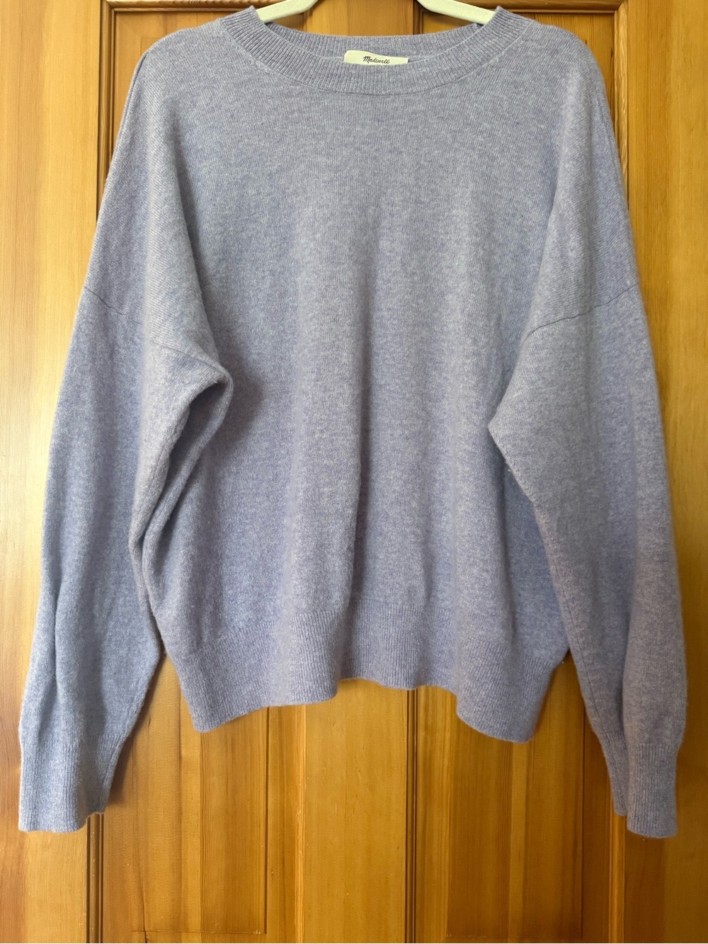 Madewell Women’s Cashmere Crewneck in Light Lavender